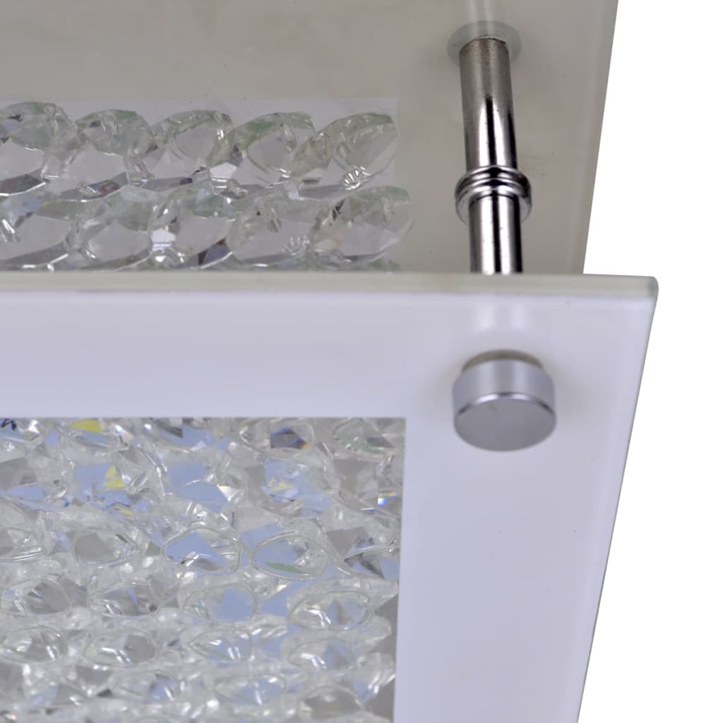 Kvadratna stropna svjetiljka s kristalnim perlama