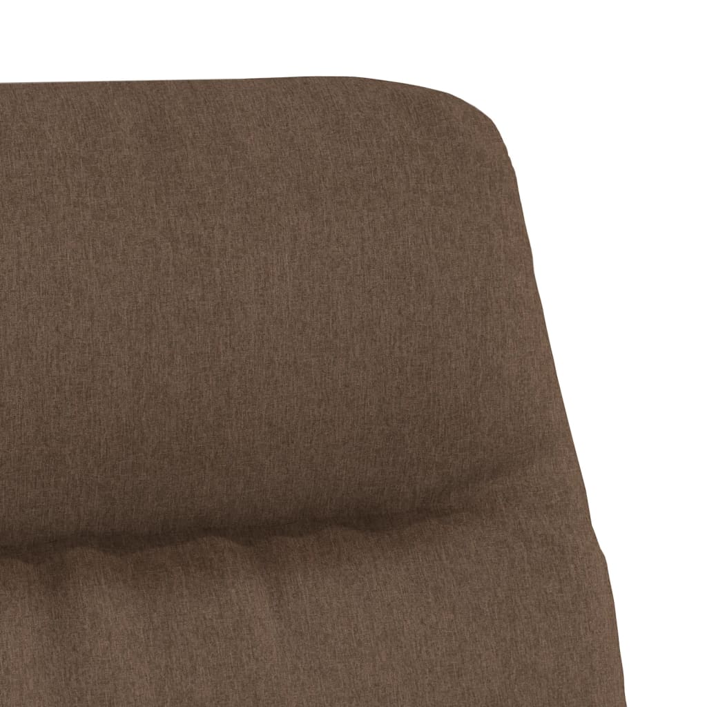 vidaXL Stolica za opuštanje od tkanine smeđa
