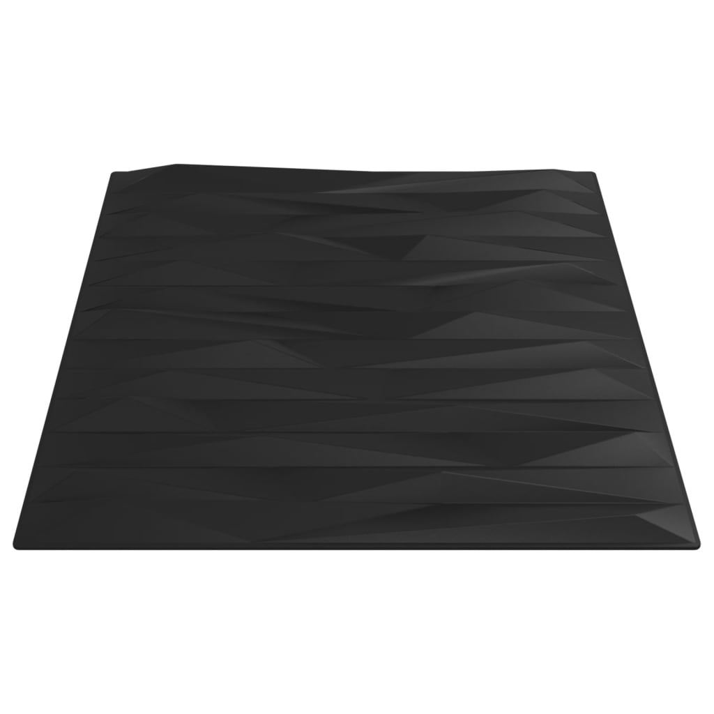 vidaXL Zidni paneli 48 kom crni 50 x 50 cm XPS 12 m² uzorak kamena