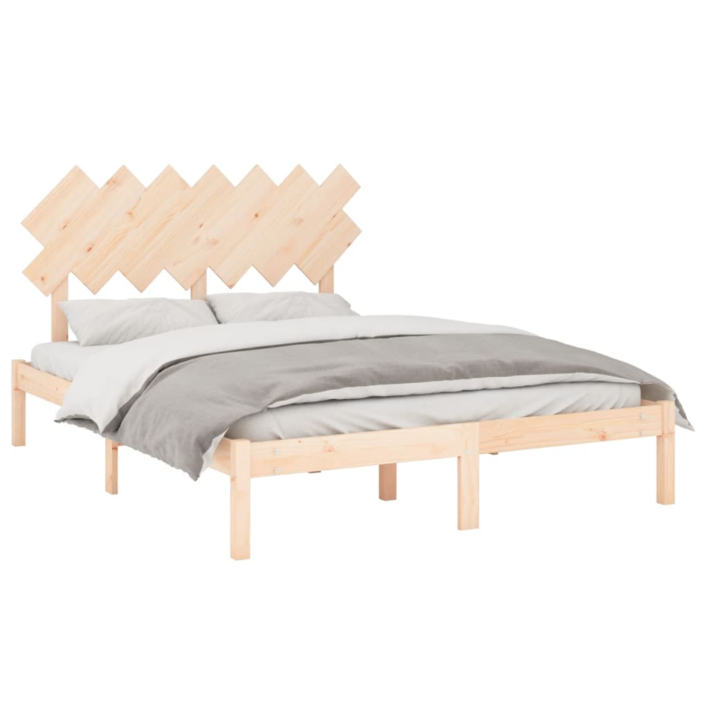 vidaXL Okvir za krevet 140 x 200 cm od masivnog drva
