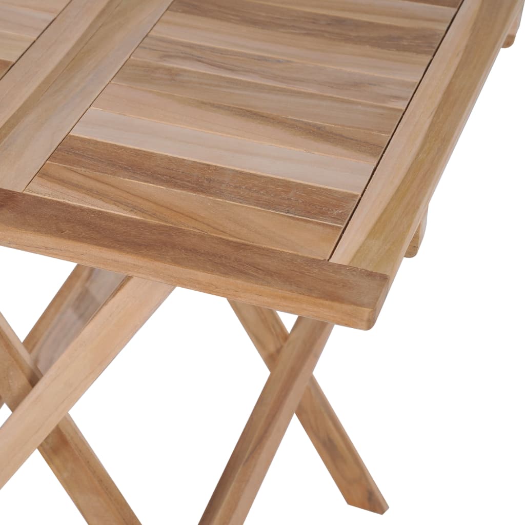 vidaXL Sklopivi bistro stol 60 x 60 x 65 cm masivna tikovina