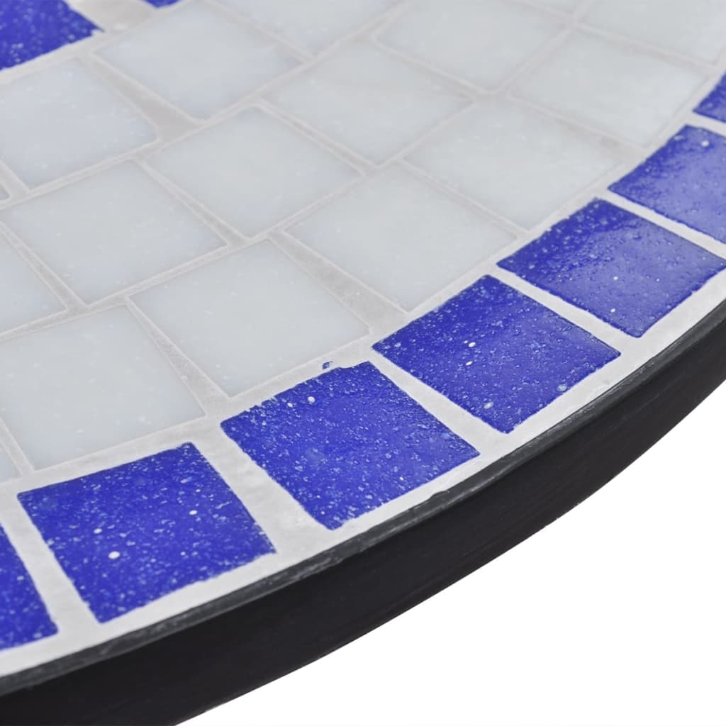 vidaXL 3-dijelni bistro set s keramičkim pločicama plavo-bijeli