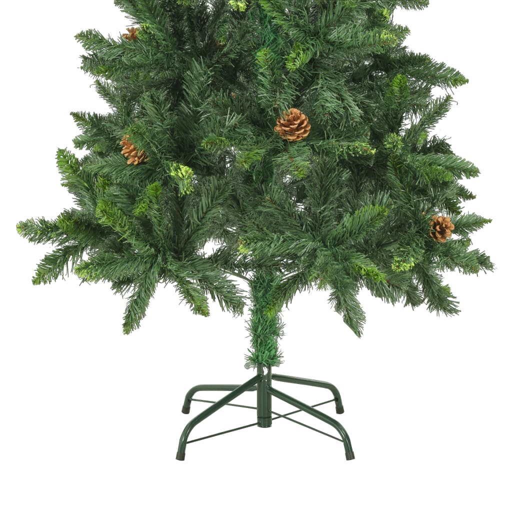 vidaXL Umjetno božićno drvce sa šiškama zeleno 150 cm