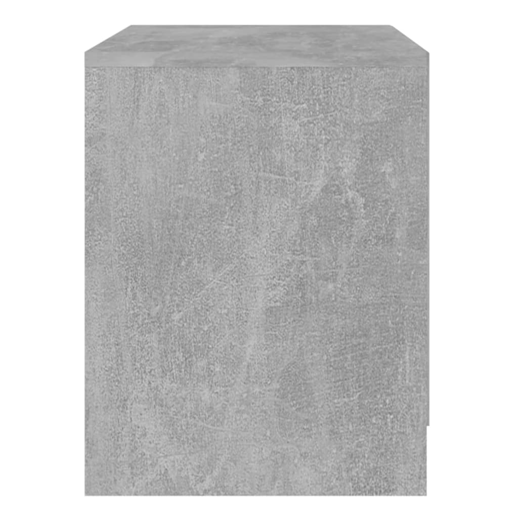 vidaXL Noćni ormarići 2 kom siva boja betona 45x34,5x44,5 cm iverica