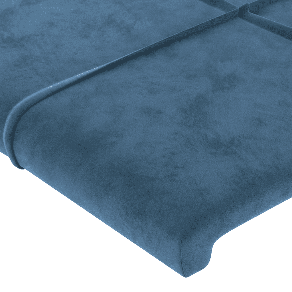 vidaXL Box spring krevet s madracem tamnoplavi 100x200 cm baršunasti
