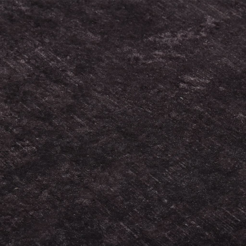 vidaXL Perivi tepih 190 x 300 cm crno-zlatni protuklizni