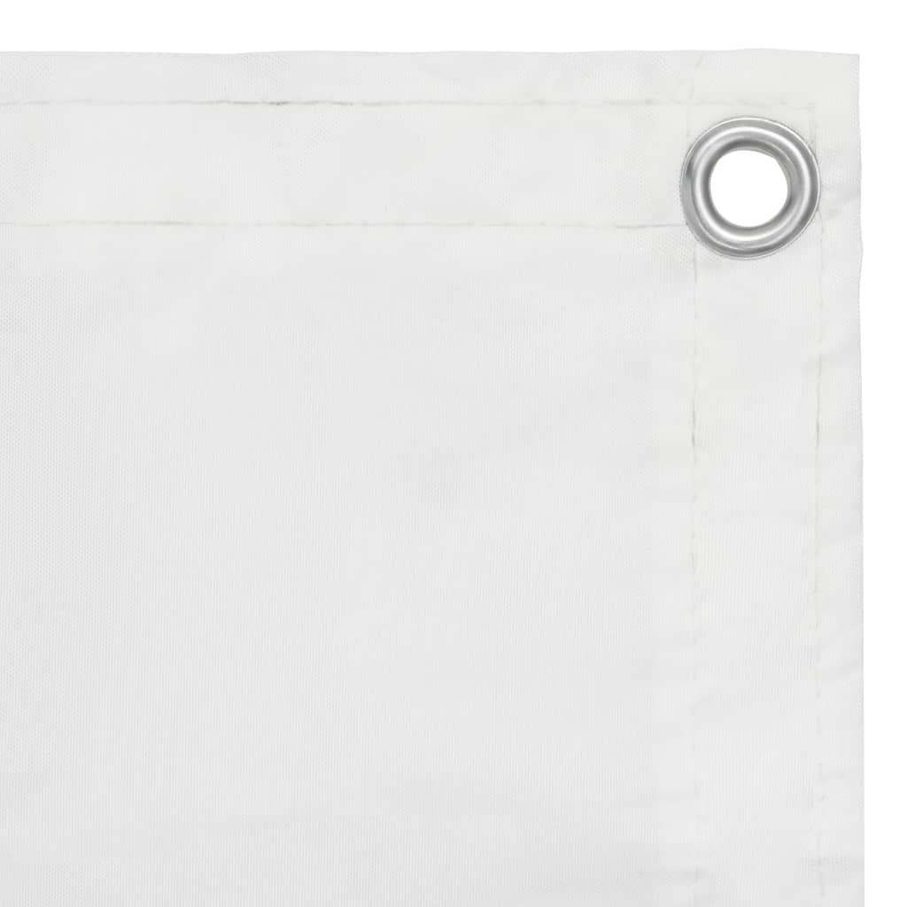 vidaXL Balkonski zastor bijeli 120 x 600 cm od tkanine Oxford