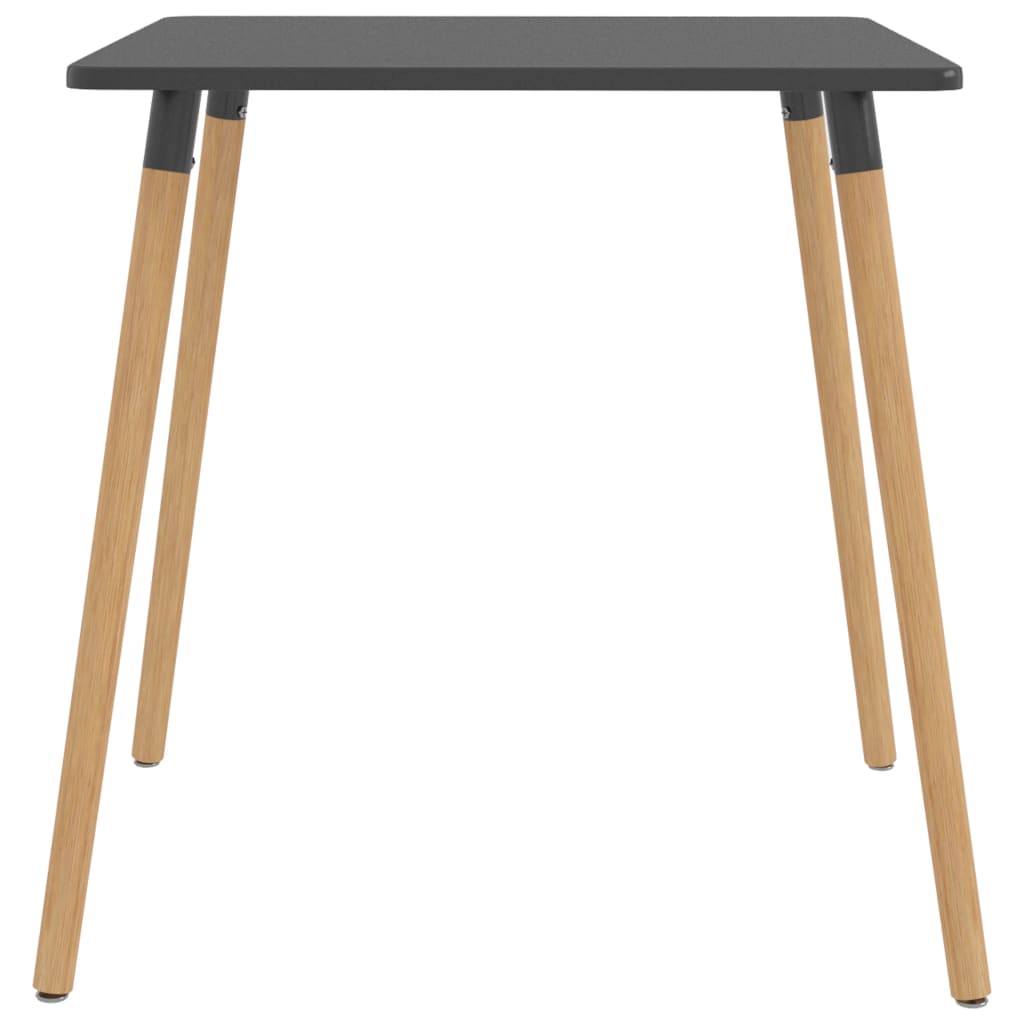 vidaXL Blagovaonski stol sivi 80 x 80 x 75 cm metalni