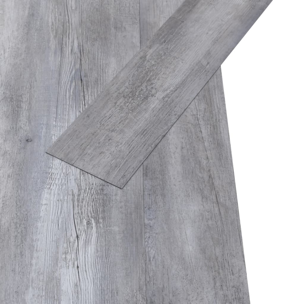 vidaXL Samoljepljive podne obloge PVC 5,21 m² 2 mm mat siva boja drva