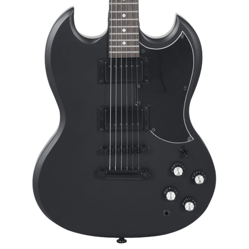 vidaXL Električna gitara za početnike s torbom crna 4/4 39 "