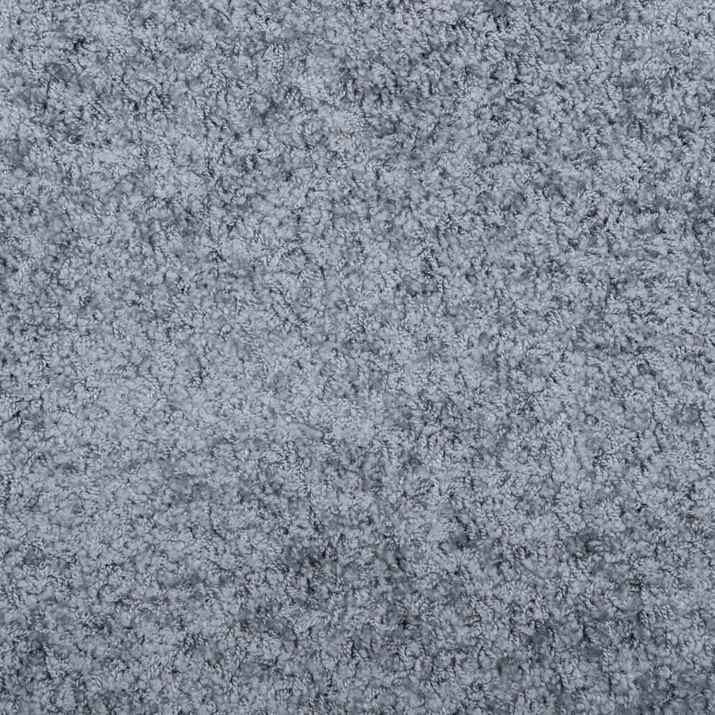 vidaXL Čupavi tepih PAMPLONA s visokim vlaknima moderni plavi Ø 280 cm