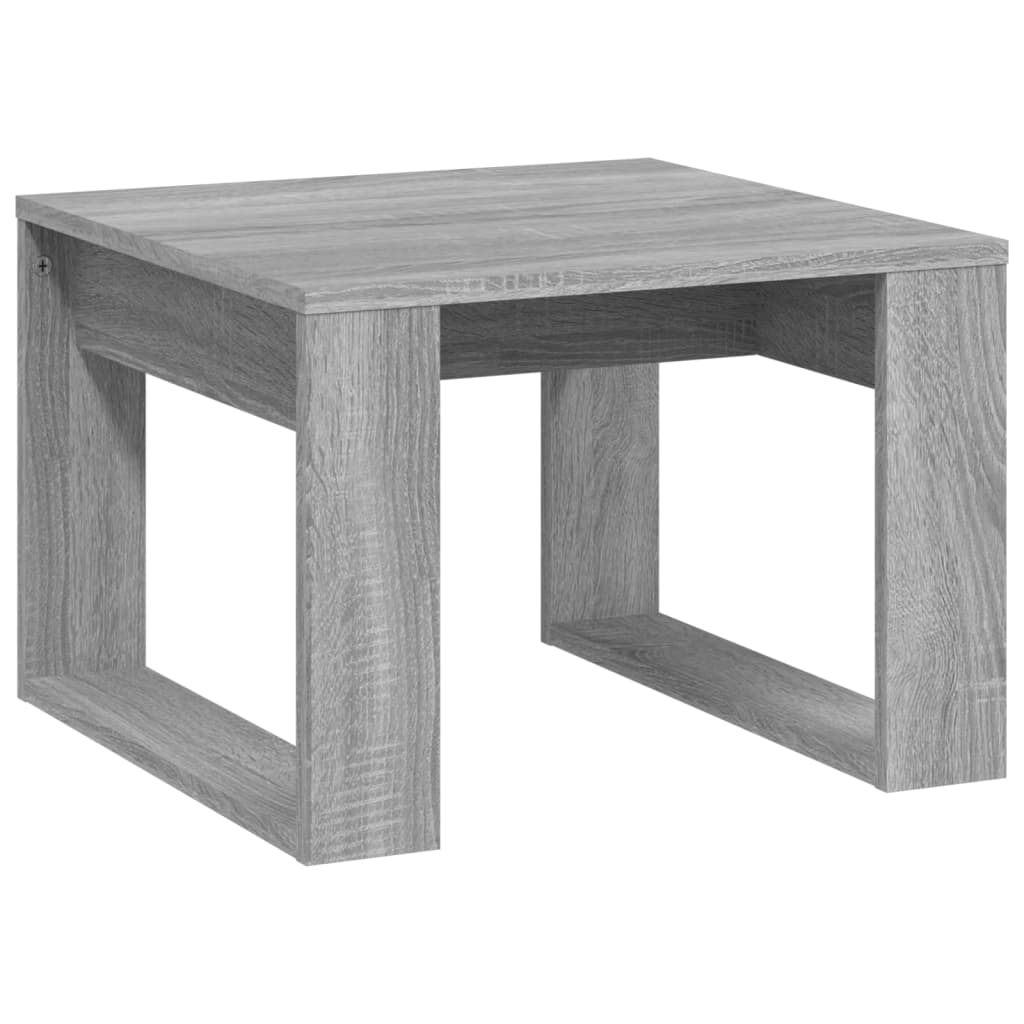 vidaXL Bočni stolić boja sivog hrasta 50x50x35 cm konstruirano drvo