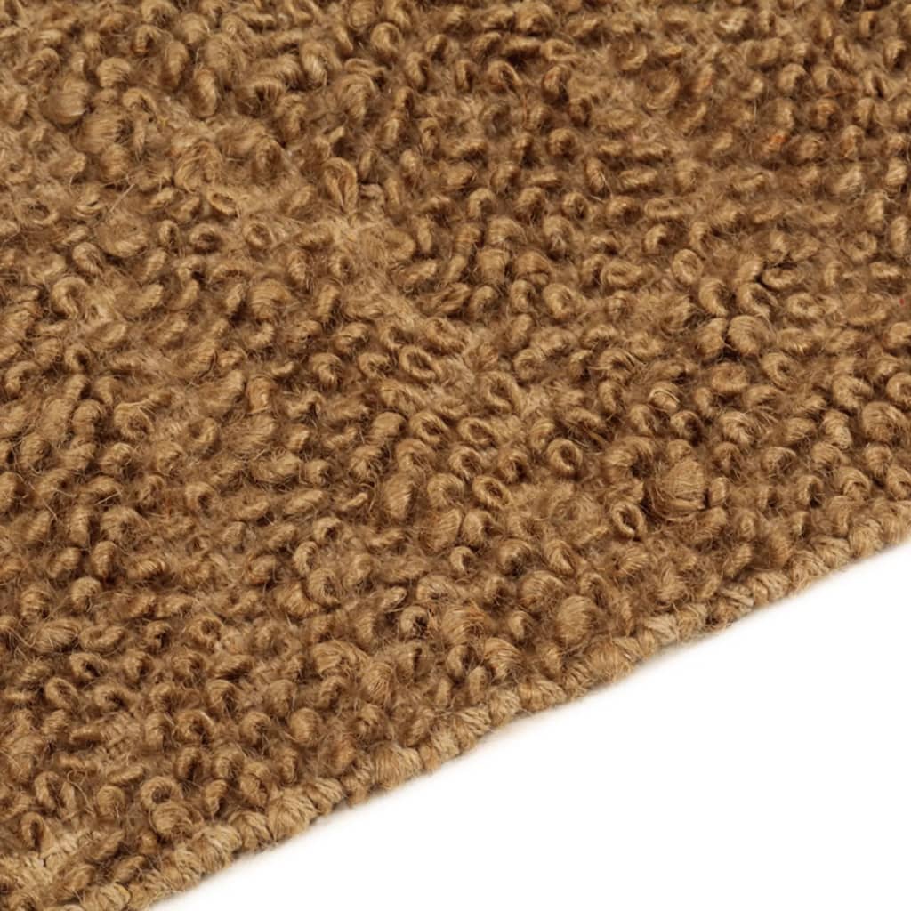 vidaXL Ručno izrađeni tepih s petljama 180x250 cm od jute i pamuka