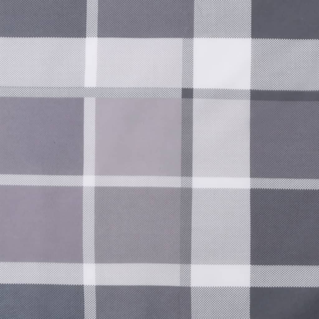 vidaXL Jastuk za palete sivi karirani 58 x 58 x 10 cm od tkanine