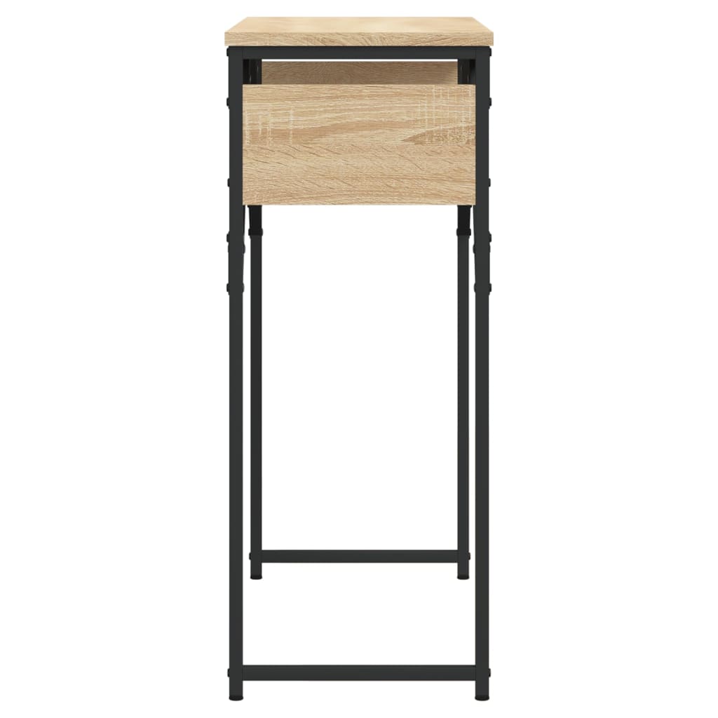 vidaXL Konzolni stol s policama boja hrasta sonome 75x30x75 cm drveni