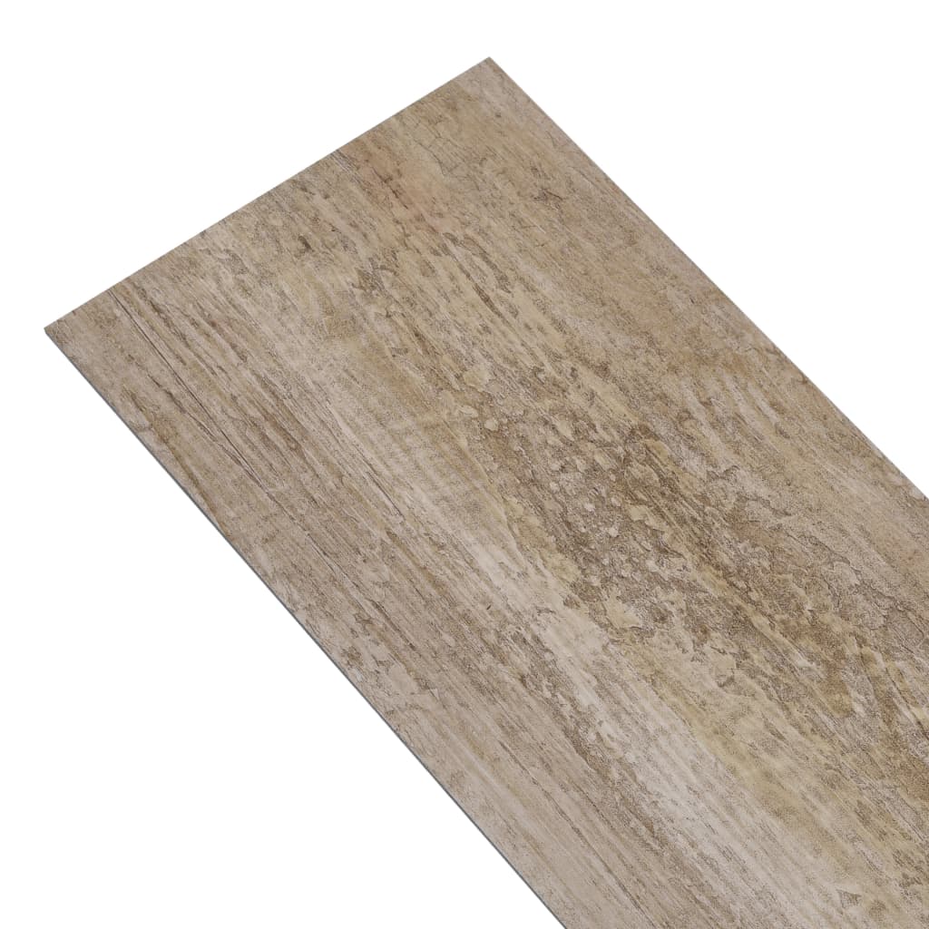 vidaXL Nesamoljepljive podne obloge PVC 5,26 m² 2 mm isprano drvo