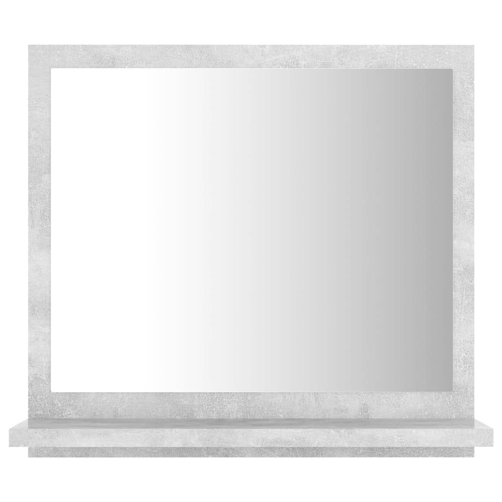 vidaXL Kupaonsko ogledalo boja betona 40x10,5x37 cm konstruirano drvo