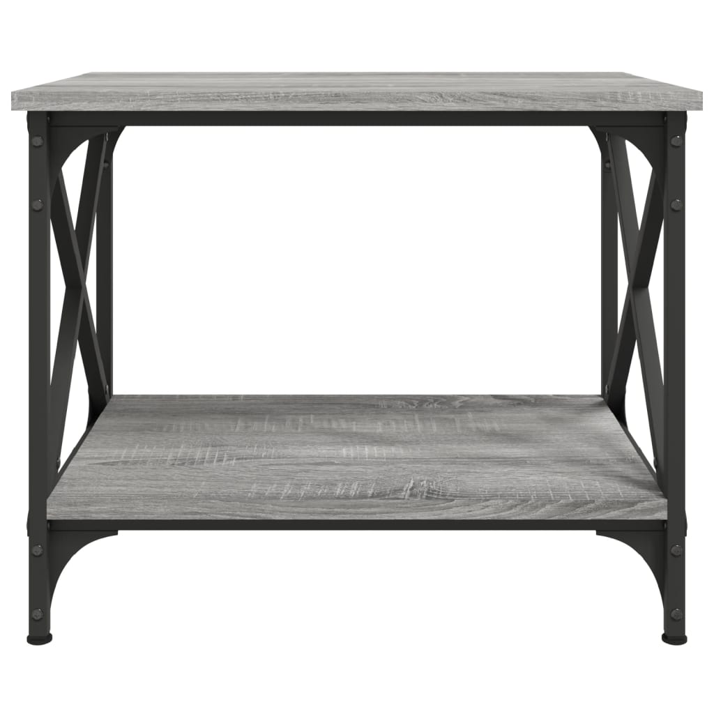 vidaXL Bočni stolić siva boja hrasta 55x38x45 cm od konstruiranog drva