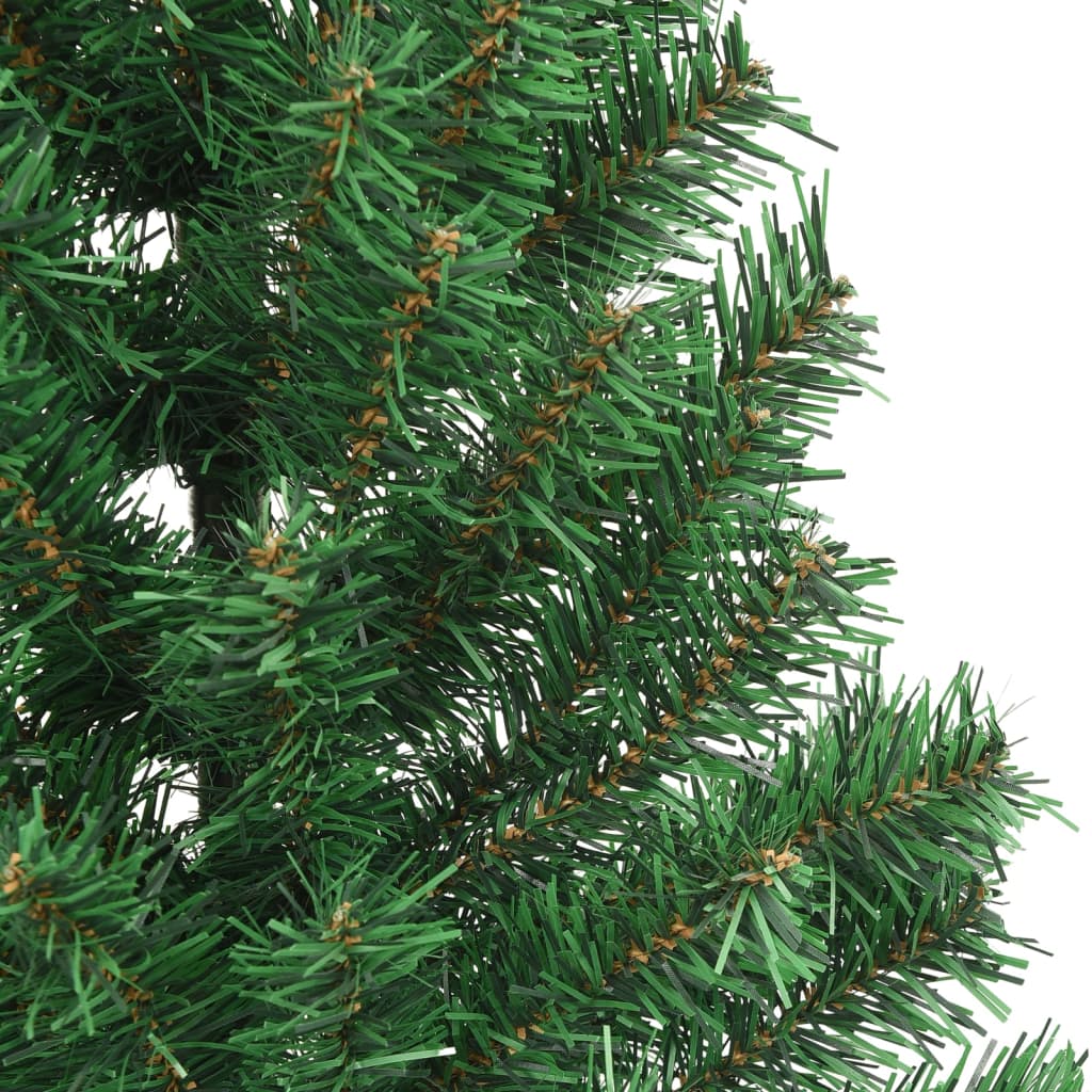 vidaXL Umjetna polovica božićnog drvca sa stalkom zelena 180 cm PVC