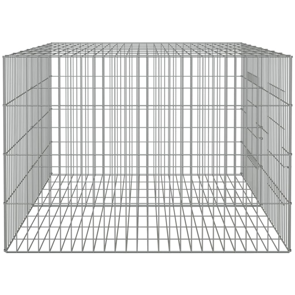 vidaXL Kavez za zečeve s 2 panela 110x79x54 cm od pocinčanog željeza