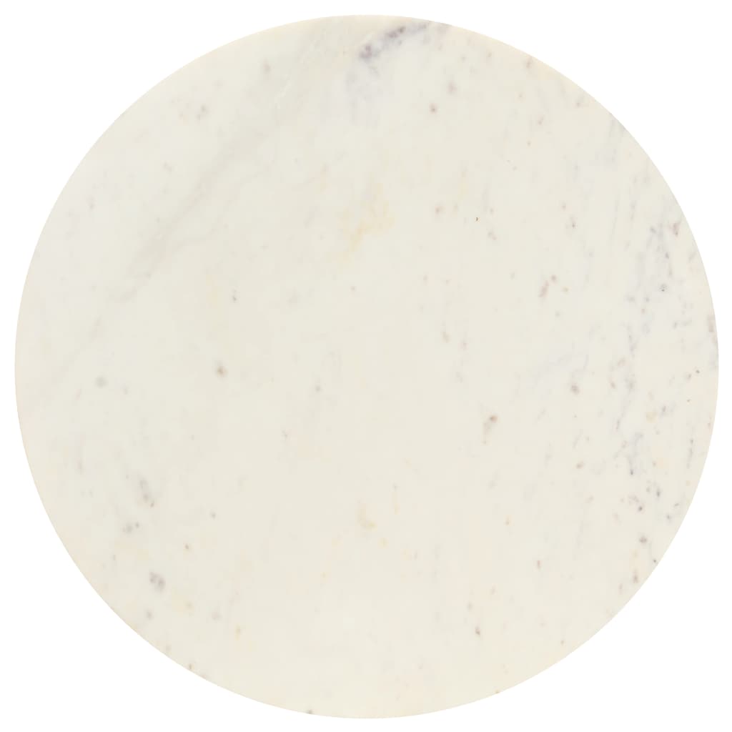 vidaXL Stolić za kavu bijeli 60x60x35 cm pravi kamen mramorne teksture