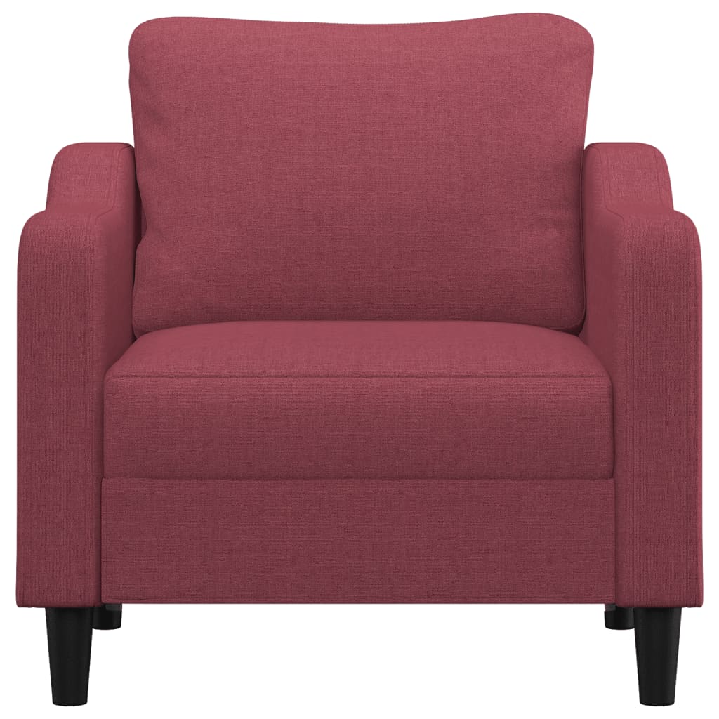 vidaXL Fotelja crvena boja vina 60 cm od tkanine
