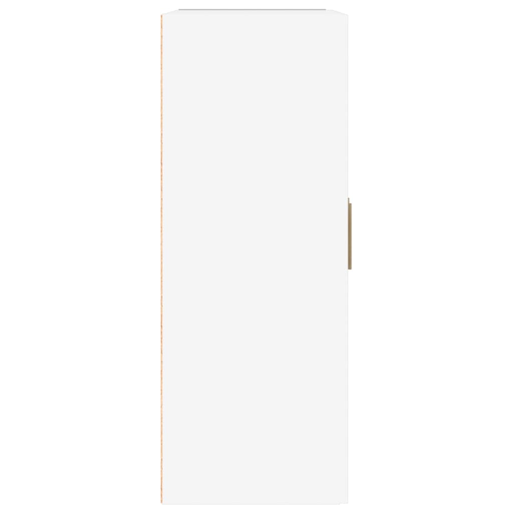 vidaXL Zidni ormarić visoki sjaj bijeli 69,5 x 32,5 x 90 cm drveni