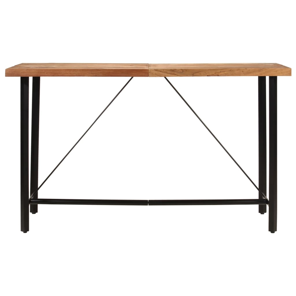 vidaXL Barski stol 180 x 70 x 107 cm masivno drvo bagrema i željezo
