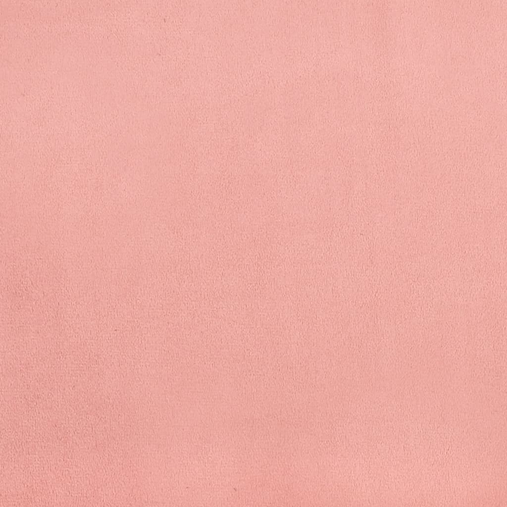 vidaXL Madrac s džepičastim oprugama rozi 90x190x20 cm baršunasti