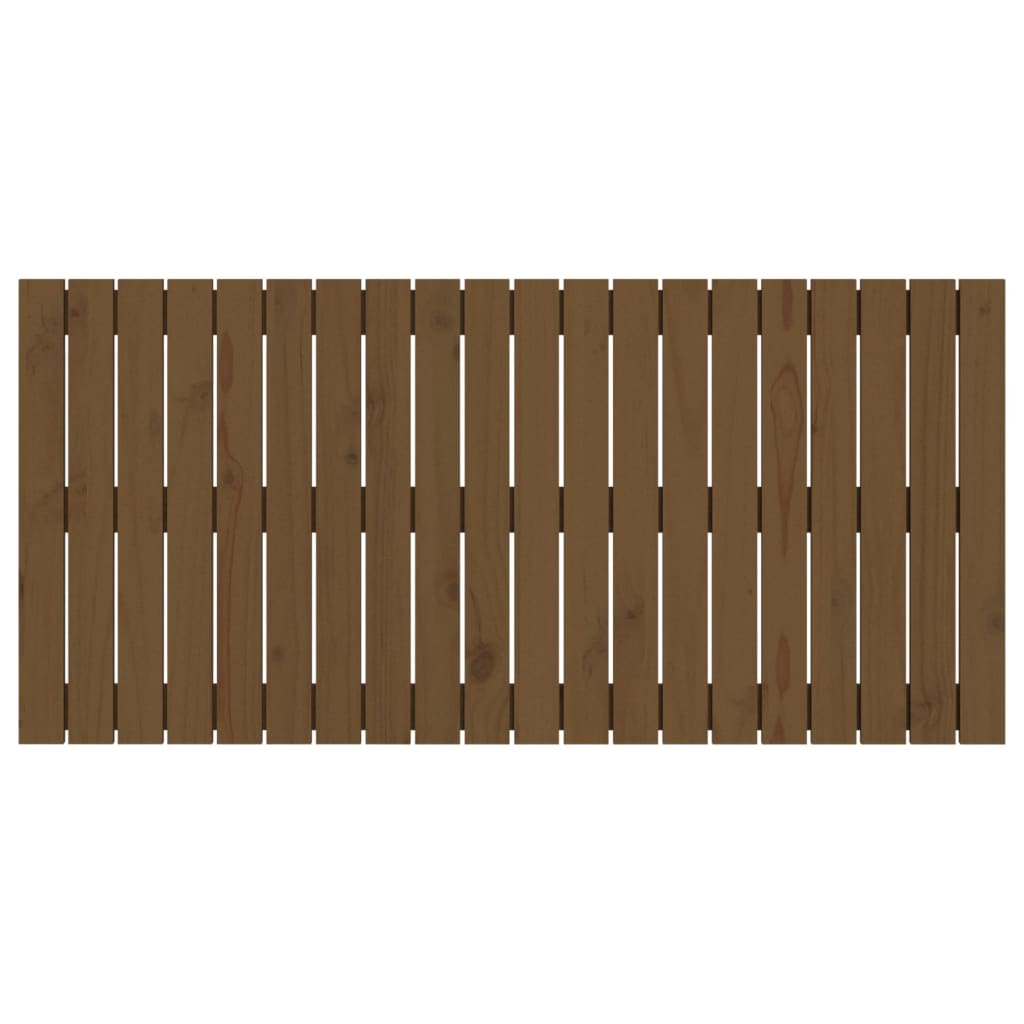 vidaXL Uzglavlje za krevet boja meda 127,5x3x60 cm masivna borovina