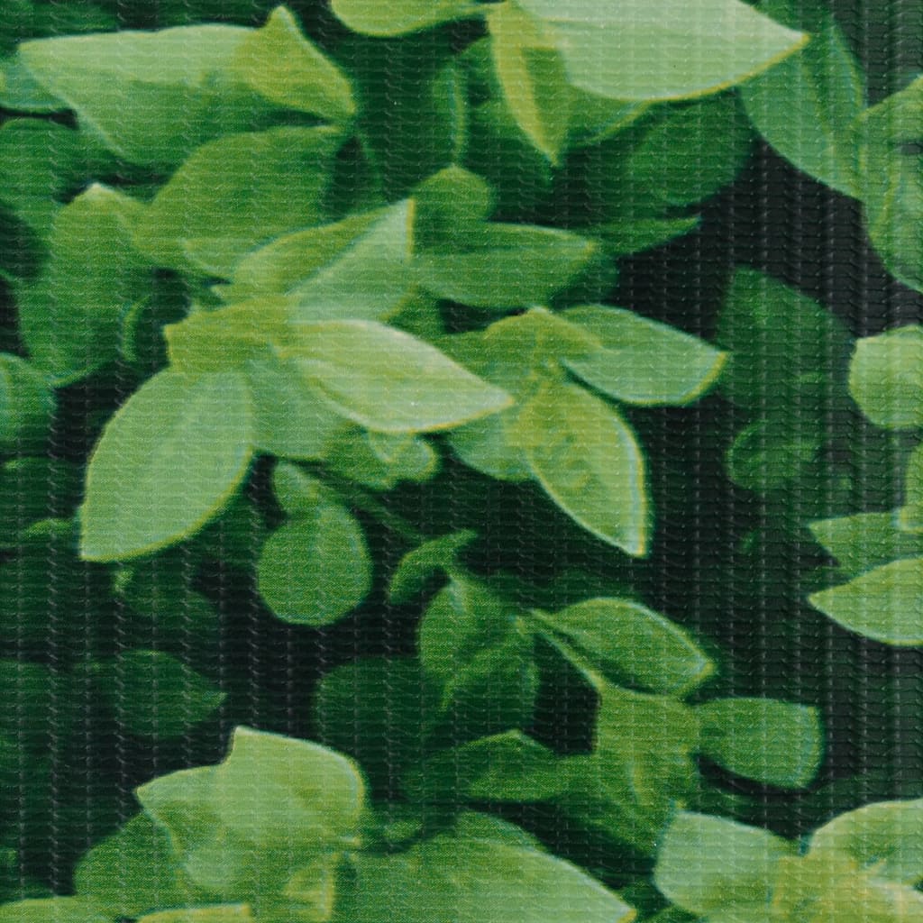 vidaXL Vrtni zaslon za privatnost PVC 70 x 0,19 m zeleni
