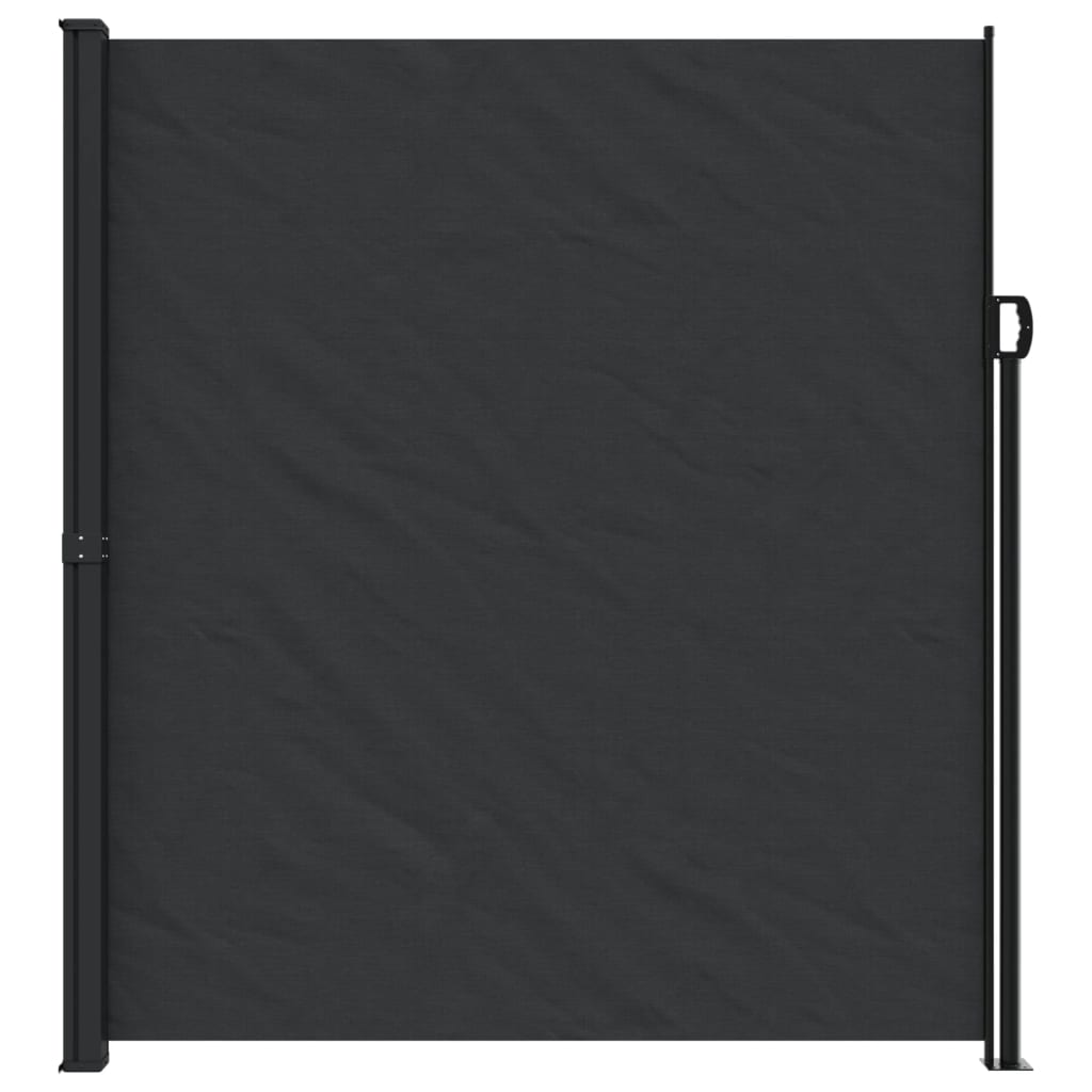vidaXL Bočna tenda na uvlačenje crna 220 x 600 cm