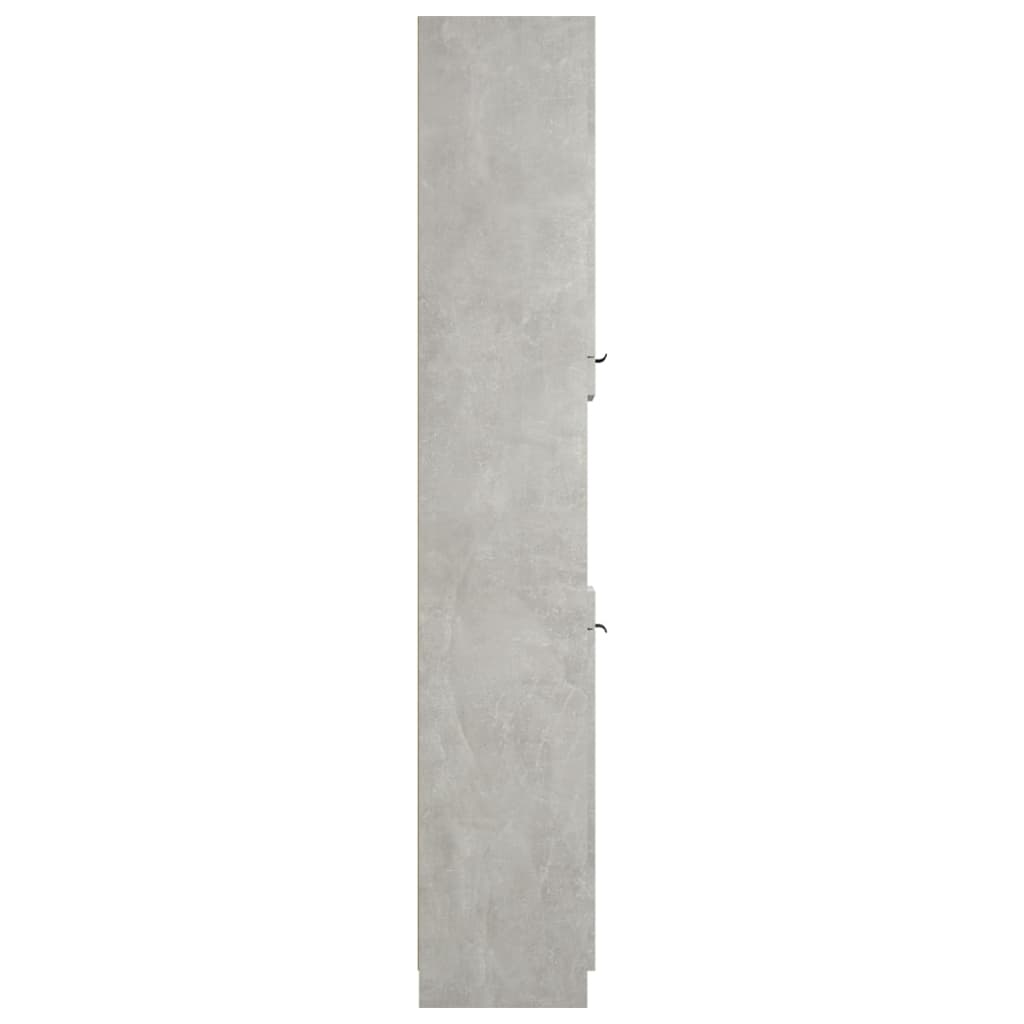 vidaXL Kupaonski ormarić boja betona 32x34x188,5 cm konstruirano drvo