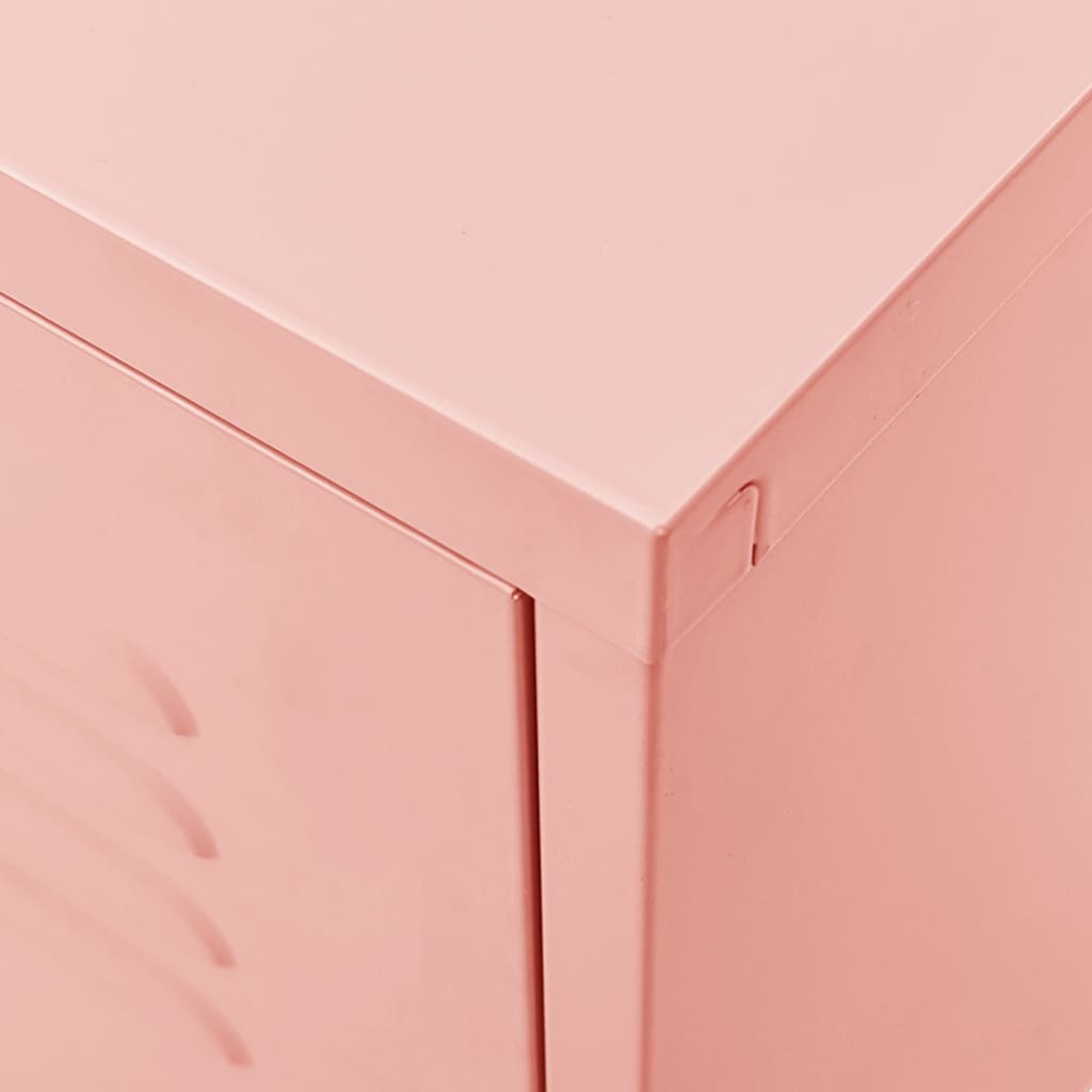 vidaXL TV ormarić ružičasti 105 x 35 x 50 cm čelični