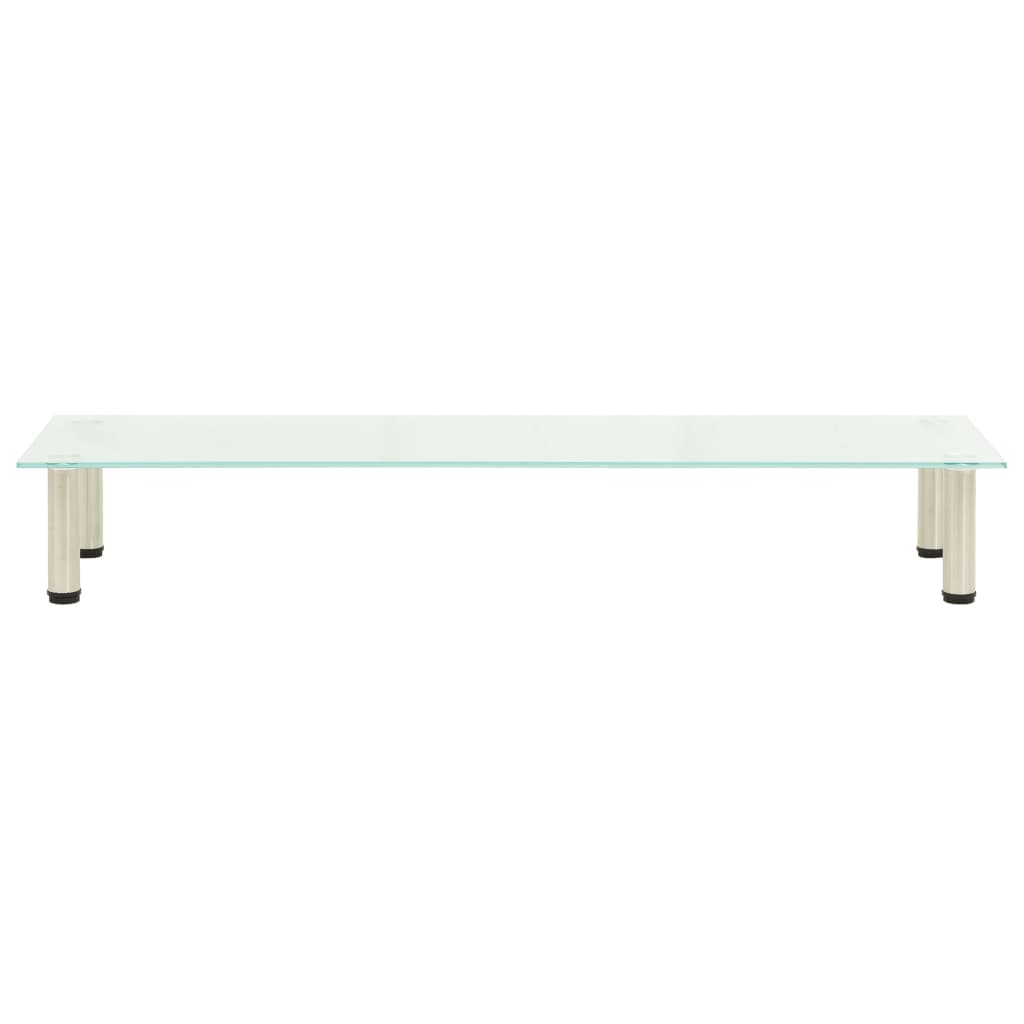 322771 vidaXL TV Stand Frosted 120x35x17 cm Tempered Glass