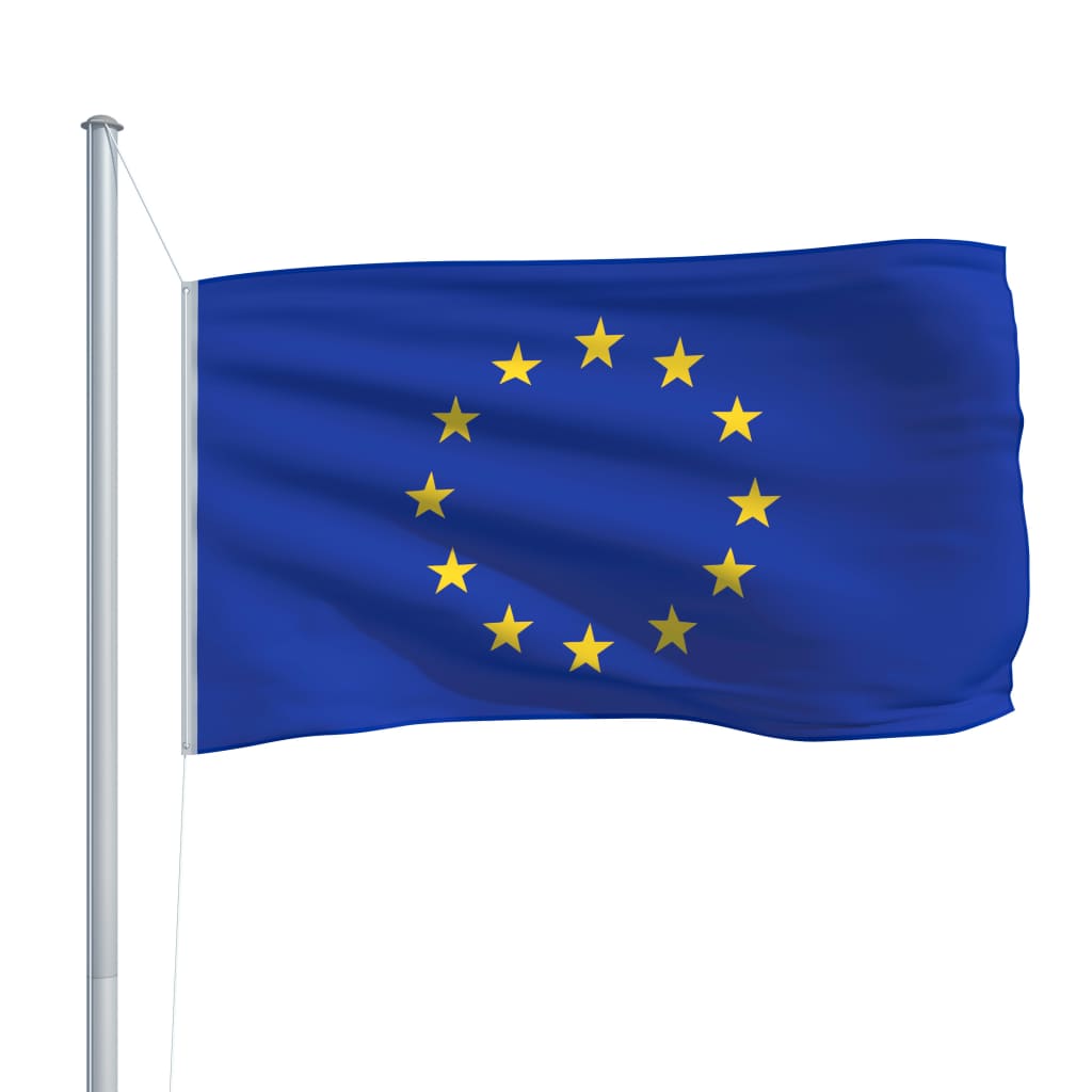 vidaXL Europska zastava s aluminijskim stupom 6,2 m