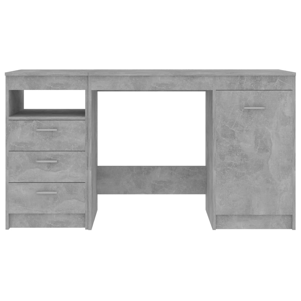 vidaXL Radni stol siva boja betona 140 x 50 x 76 cm od iverice