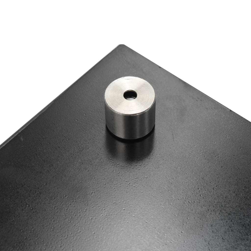 vidaXL Kuhinjska zaštita od prskanja crna 100 x 60 cm kaljeno staklo