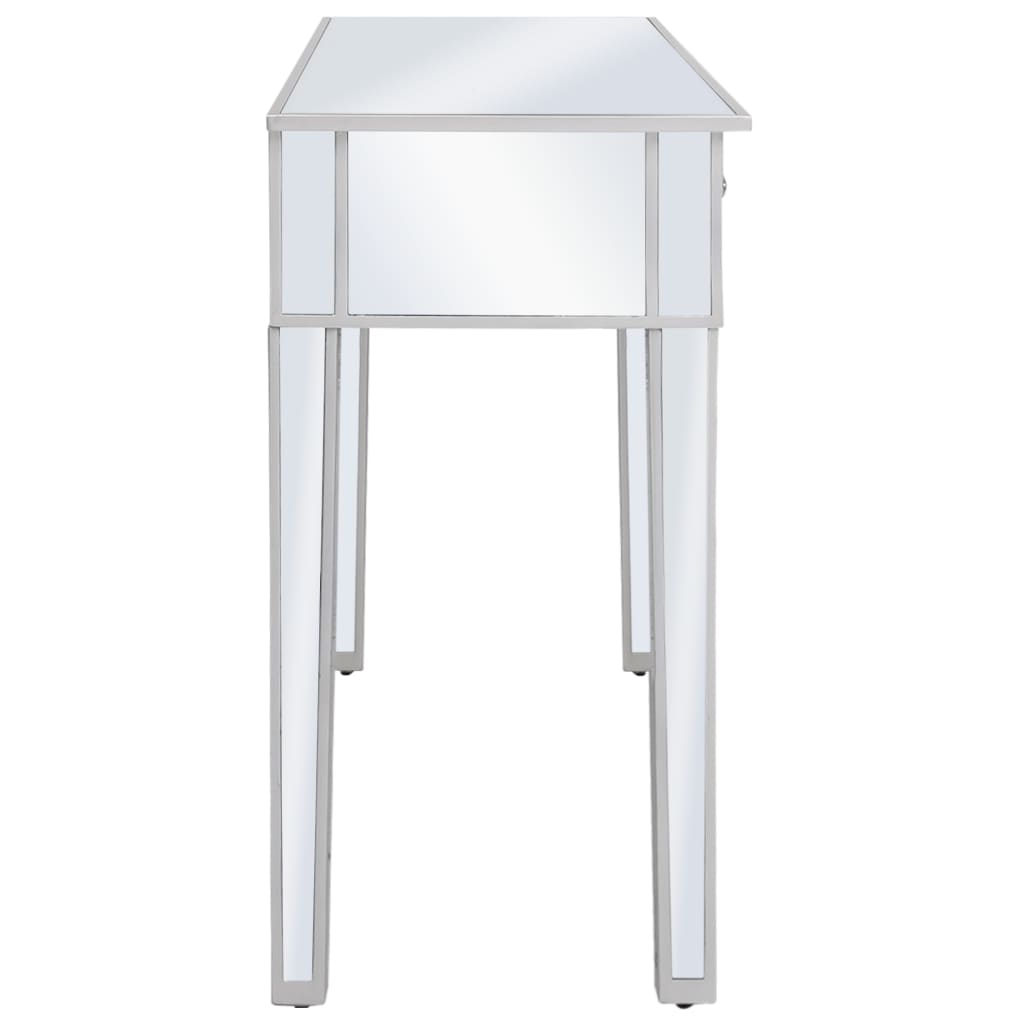 vidaXL Zrcalni konzolni stol od MDF-a i stakla 106,5 x 38 x 76,5 cm