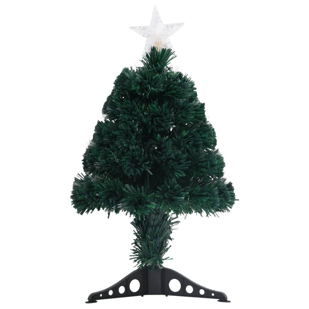 vidaXL Osvijetljeno božićno drvce sa stalkom 64 cm optička vlakna