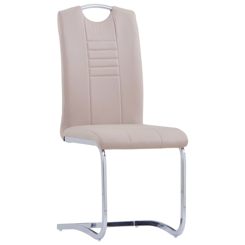 vidaXL Konzolne blagovaonske stolice od umjetne kože 4 kom cappuccino
