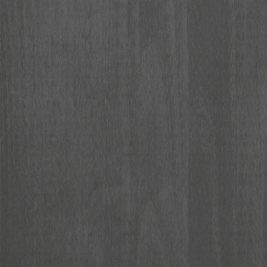 vidaXL Ormarić za knjige HAMAR tamnosivi 85x35x112 cm masivna borovina