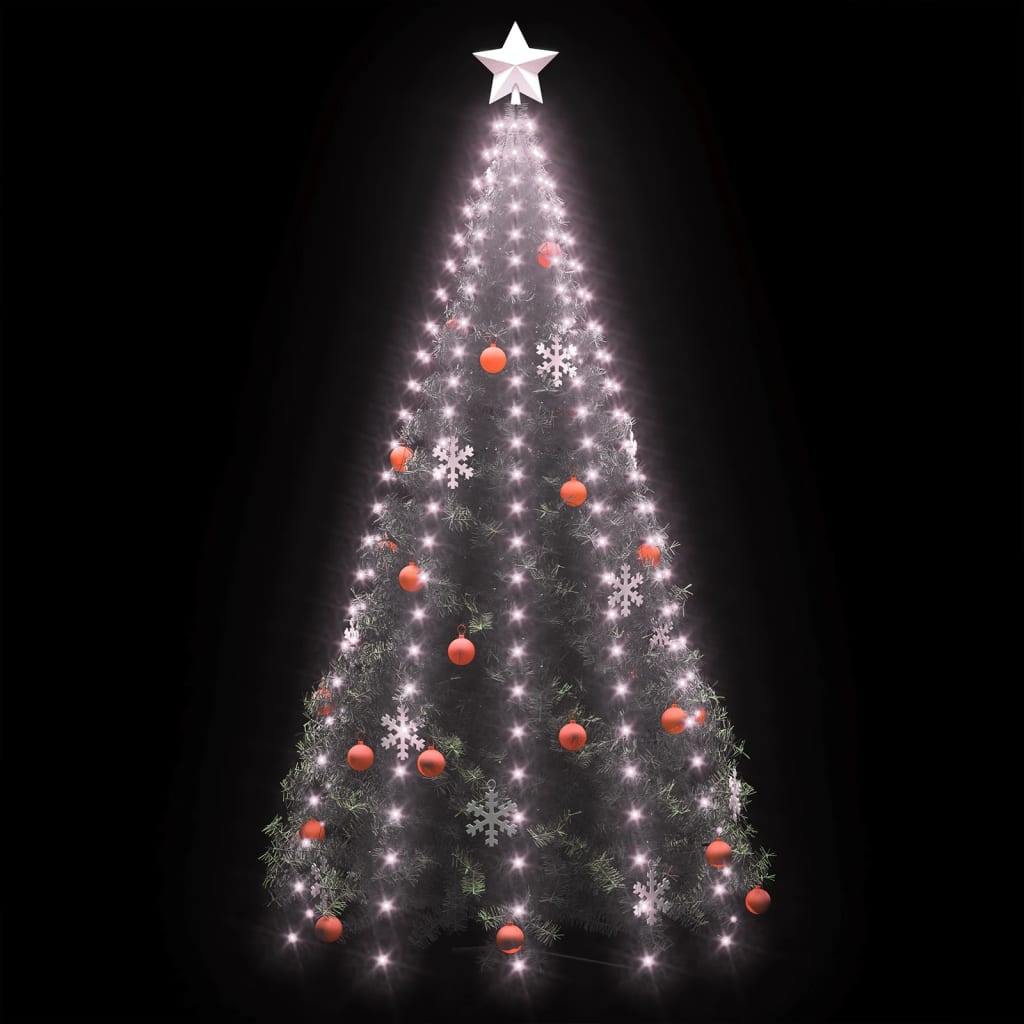 vidaXL Mrežasta rasvjeta za božićno drvce s 250 LED žarulja 250 cm