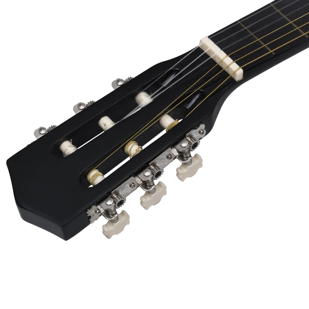 vidaXL Klasična gitara za početnike i djecu crna 1/2 34"