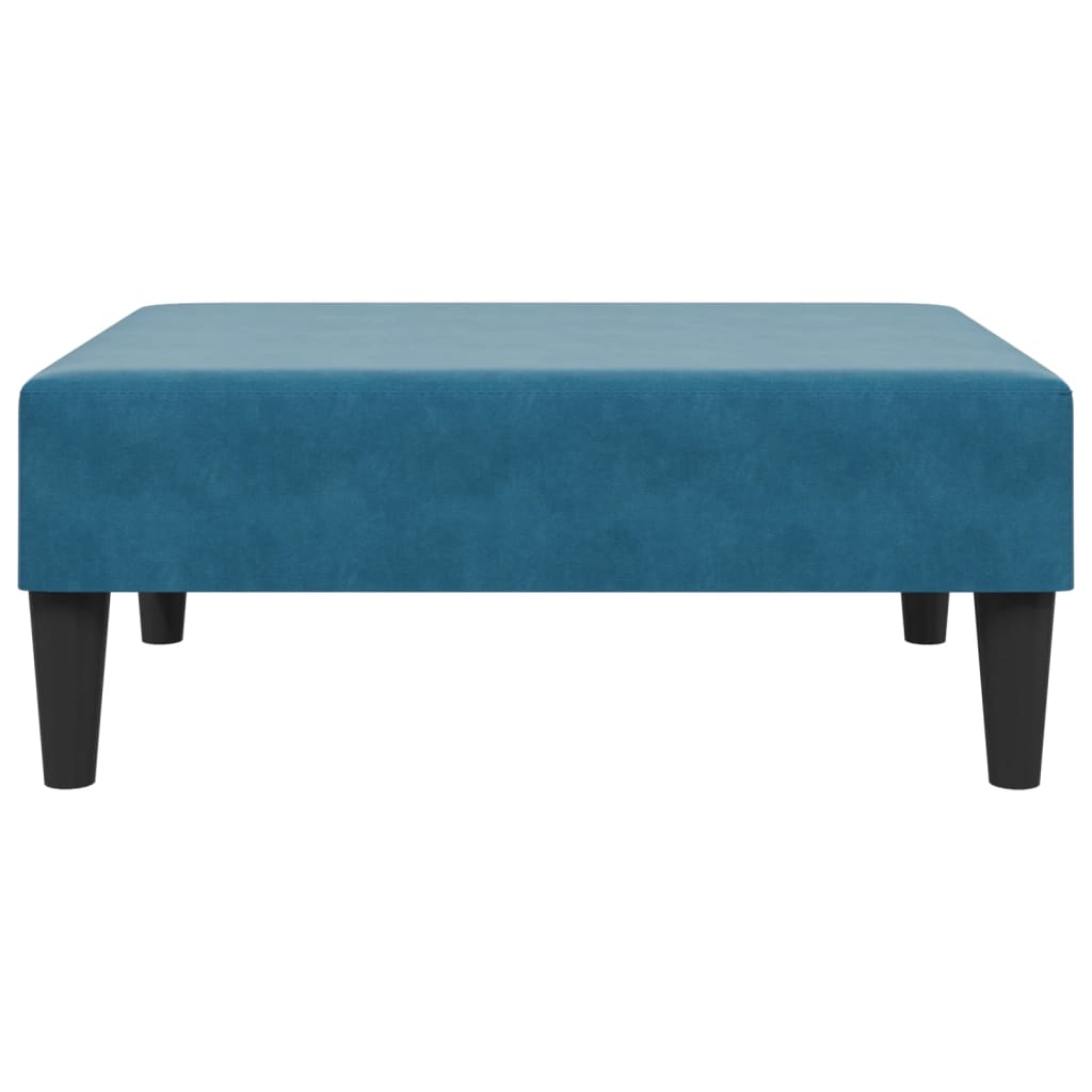 vidaXL 2-dijelni set sofa s jastucima plavi baršunasti