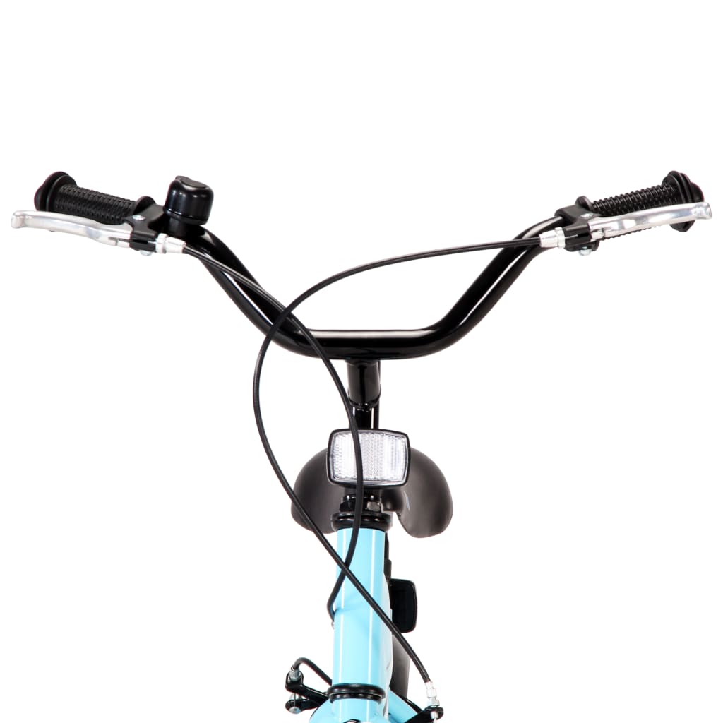 vidaXL Dječji bicikl 16 inča crno-plavi