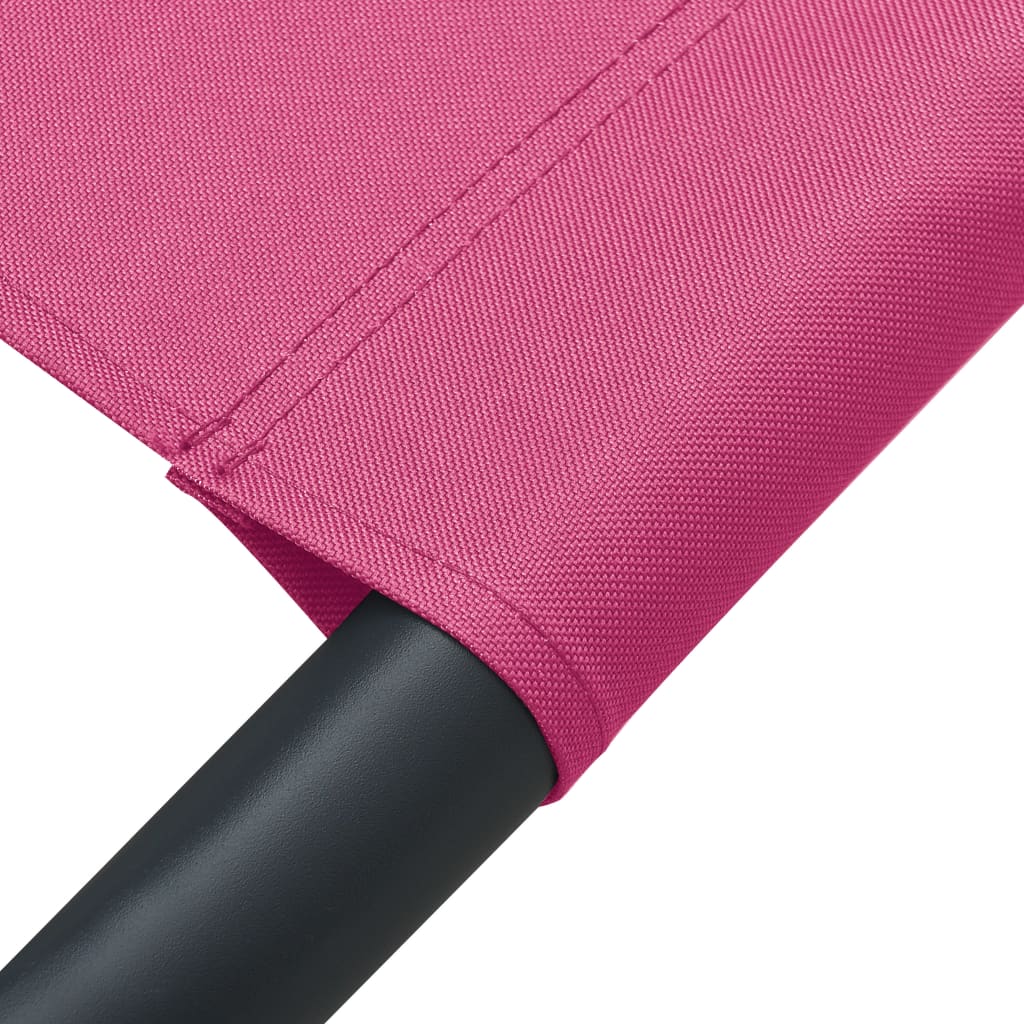 vidaXL Vrtni ležaj s nadstrešnicom i jastukom ružičasti