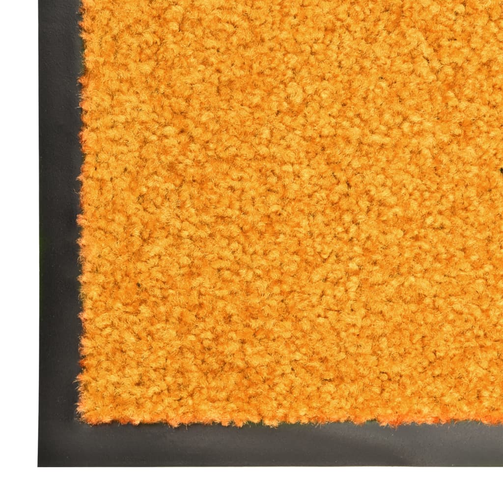 vidaXL Otirač perivi narančasti 60 x 90 cm