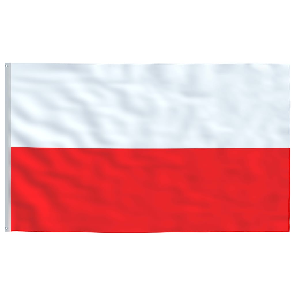 vidaXL Poljska zastava s aluminijskim stupom 6,2 m