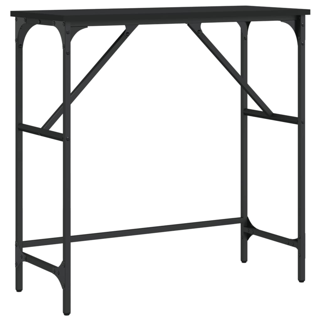 vidaXL Konzolni stol crni 75 x 32 x 75 cm od konstruiranog drva